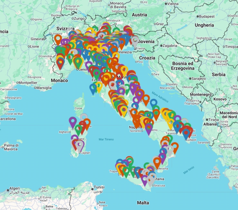 Mappa centri Taopatch®