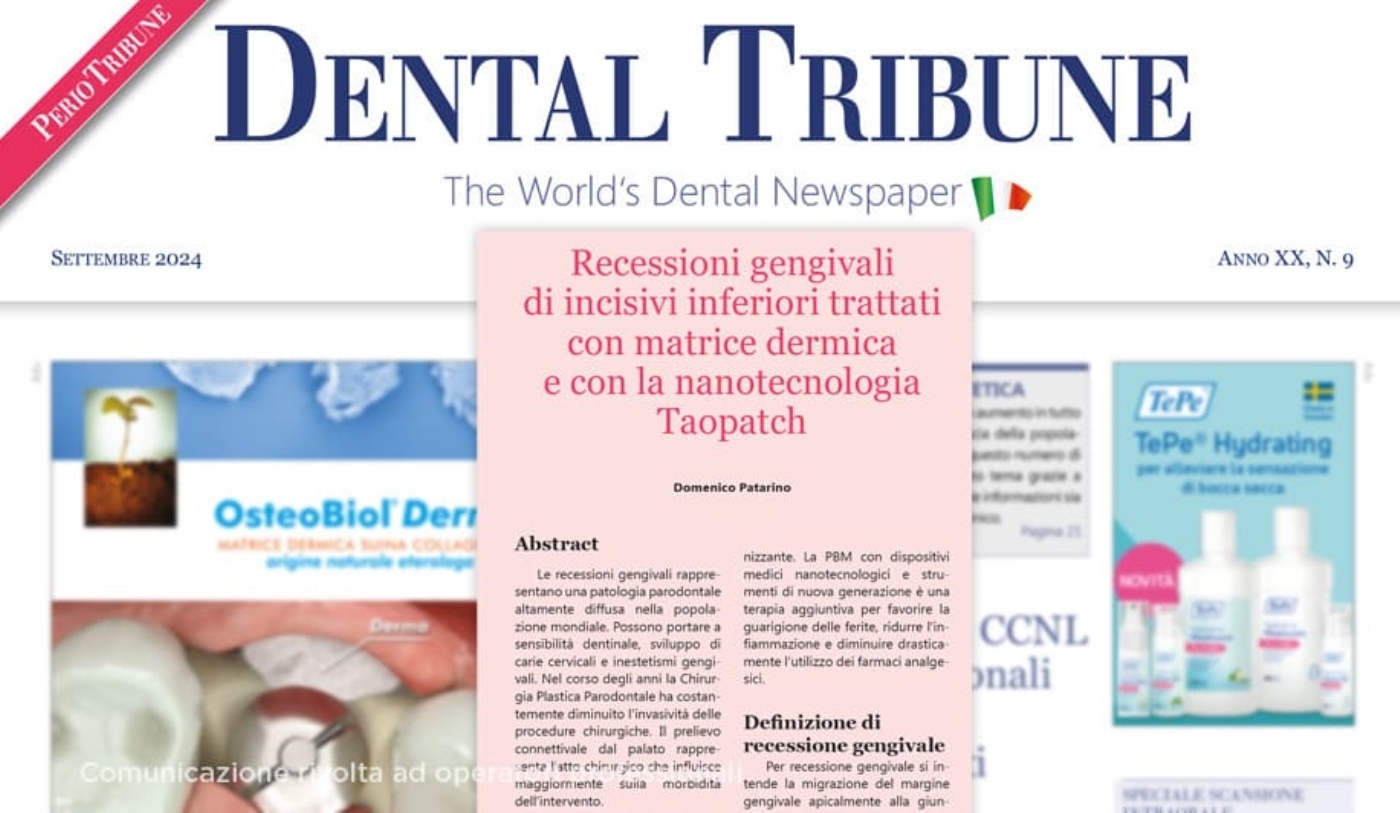 Dental Tribute Settembre 2024 - dott. Patarino e Taopatch®